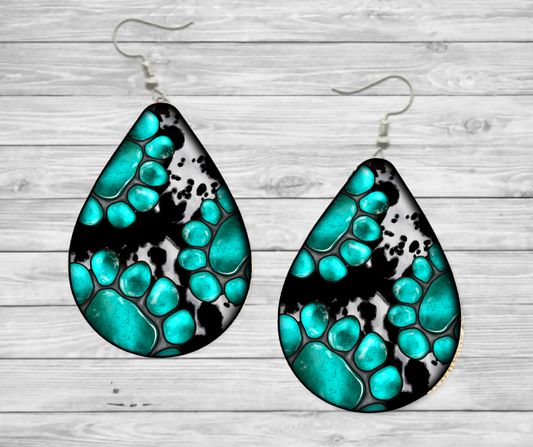 “Turquoise” Teardrop Earrings